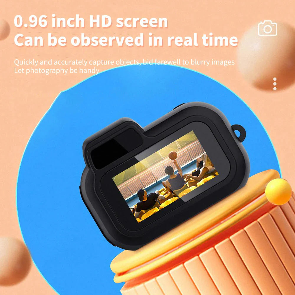Mini Slr-Shaped 1080P Pocket DV Camera – Portable Body Cam, Action Camera with Display Screen, Loop Recording, & Filters 